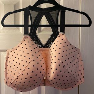 Cacique Front Close Polka Dot Bra